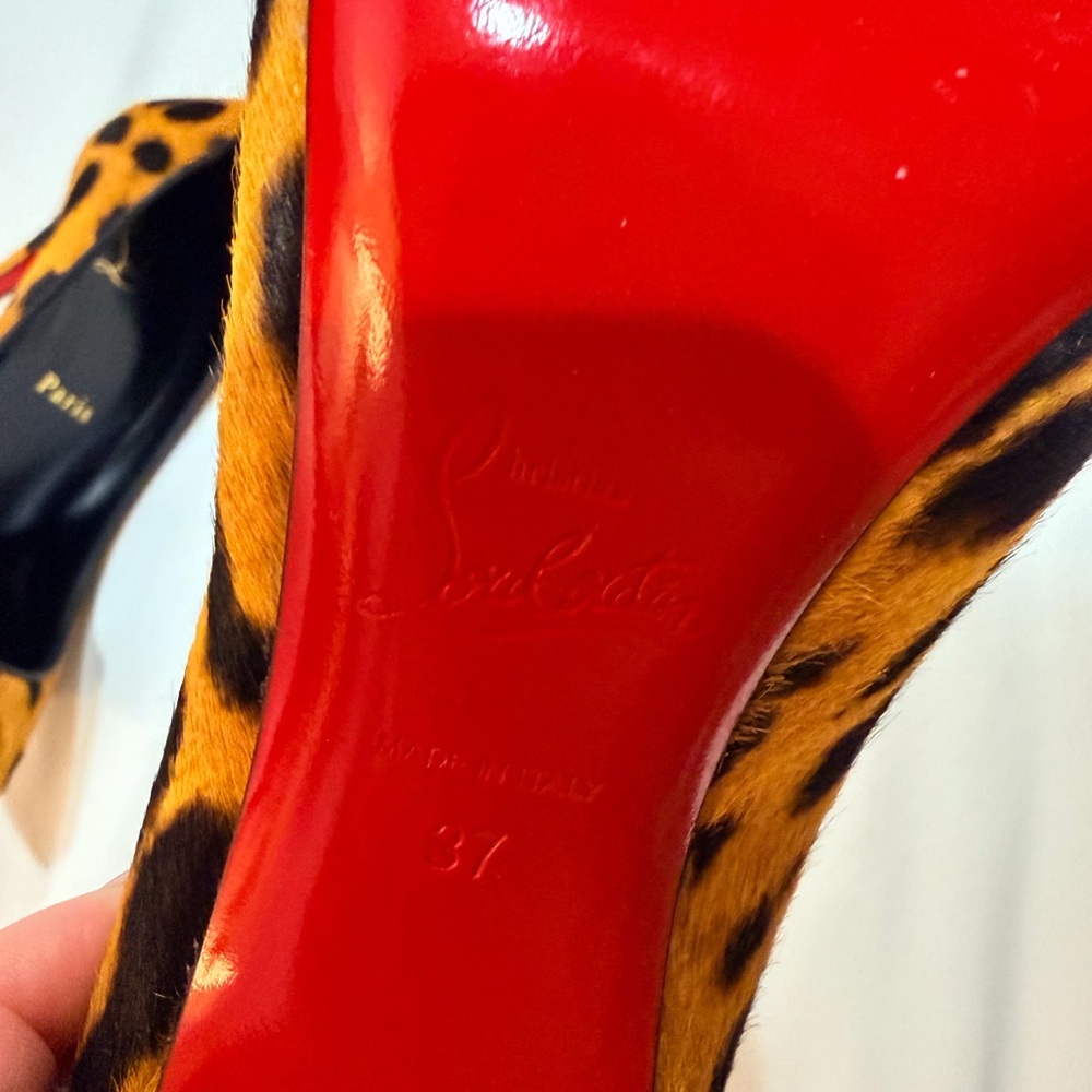 Christian Louboutin Animal Print Heels - Picture 4 of 7